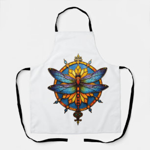 Mandala Libelle Leuchtende Heilige Geometrie Spiri Schürze