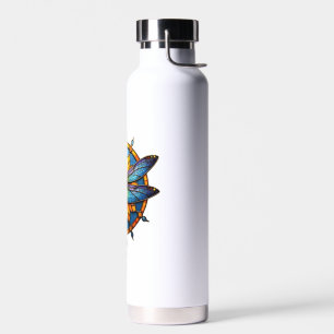 Mandala Libelle Leuchtende Heilige Geometrie Spiri Trinkflasche