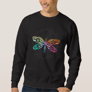 Mandala Libelle Lotusblume Magische Bunte Dr Sweatshirt