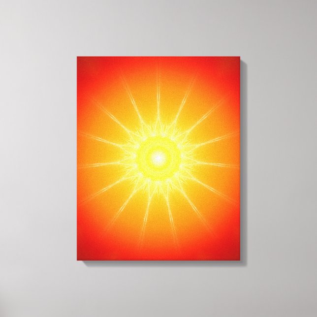 Mandala-Lichtgeist Leinwanddruck (Vorderseite)