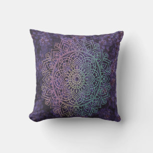 Mandala Lila Kissen
