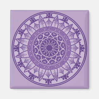 Mandala Lila Magnet