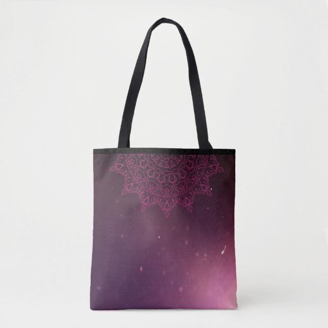 Mandala lila Tasche (Vorderseite)