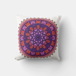 Mandala lila und rosa kissen