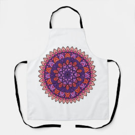 Mandala lila und rosa schürze