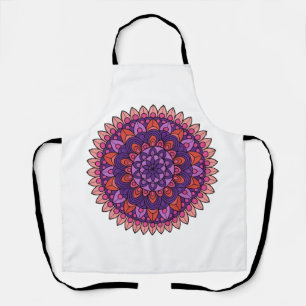 Mandala lila und rosa schürze