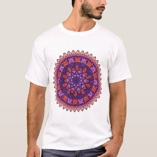 Mandala lila und rosa T-Shirt