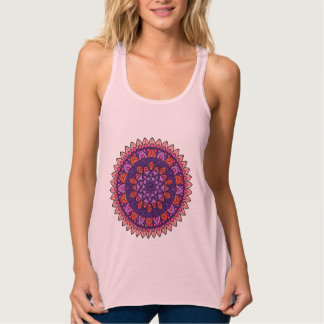 Mandala lila und rosa tank top