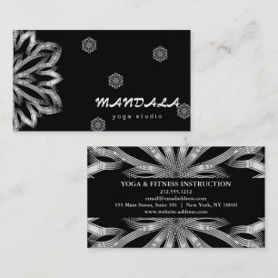 MANDALA LOGO INDIVIDUALISIERTER YOGA INSTRUCKTOR VISITENKARTE