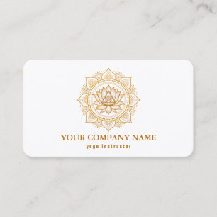 MANDALA LOGO INDIVIDUALISIERTER YOGA INSTRUCKTOR VISITENKARTE