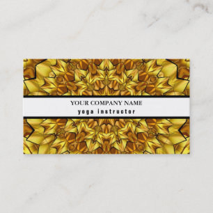 MANDALA-LOGO ZURÜCK FÜR DEN YOGA-INSTRUCTOR VISITENKARTE