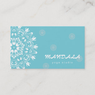 MANDALA-LOGO ZURÜCK FÜR DEN YOGA-INSTRUCTOR VISITENKARTE