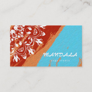 MANDALA-LOGO ZURÜCK FÜR DEN YOGA-INSTRUCTOR VISITENKARTE