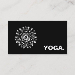 MANDALA-LOGO ZURÜCK FÜR DEN YOGA-INSTRUCTOR VISITENKARTE