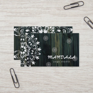 MANDALA-LOGO ZURÜCK FÜR DEN YOGA-INSTRUCTOR VISITENKARTE