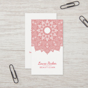 Mandala-Lotos-Blumen-Yogawellness-Meditations-Rot Visitenkarte