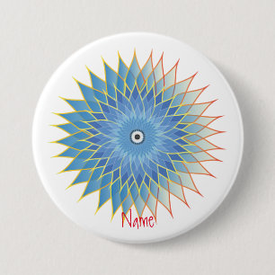 Mandala Lotus Blossom Thunder_Cove Button
