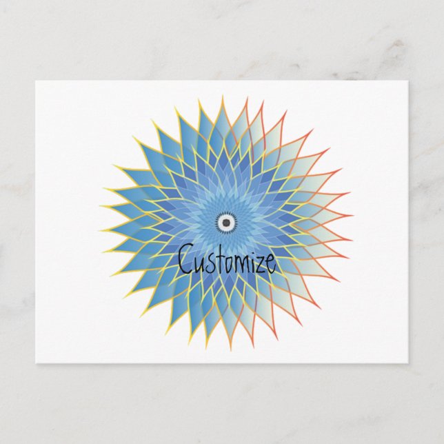 Mandala Lotus Blossom Thunder_Cove Postkarte (Vorderseite)