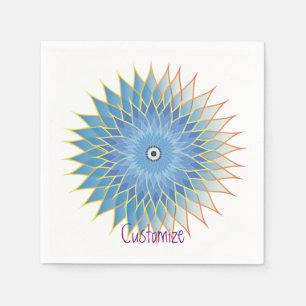 Mandala Lotus Blossom Thunder_Cove Serviette