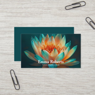 MANDALA LOTUS INDIVIDUALISIERTER YOGA-INSTRUKTOR VISITENKARTE