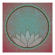 Mandala Lotus Medical Poster