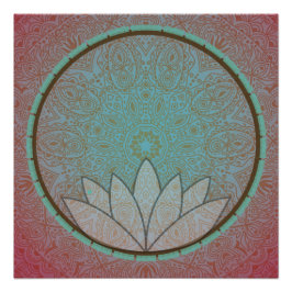 Mandala Lotus Medical Poster