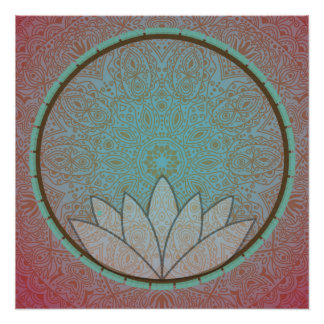 Mandala Lotus Medical Poster