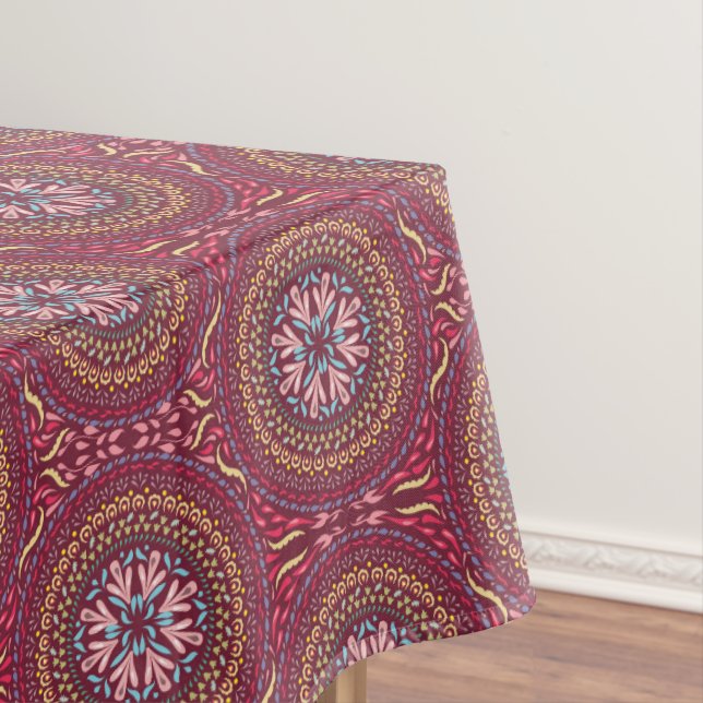 Mandala Magenta Tischdecke (Beispiel)