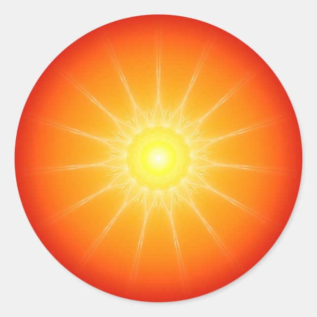 Mandala Makua'Uwila 7 Runder Aufkleber (Vorderseite)