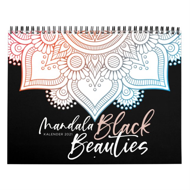 Mandala Malbuch für Erwachsene - Black Beauties Kalender (Titelbild)