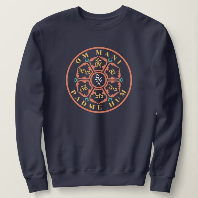 Mandala Mantra Sweatshirt (Design vorne)