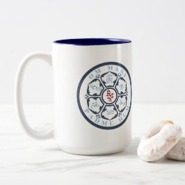 Mandala Mantra Zweifarbige Tasse