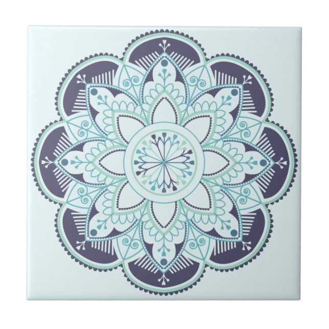 Mandala/Marokkanisches Muster Fliese (Vorderseite)