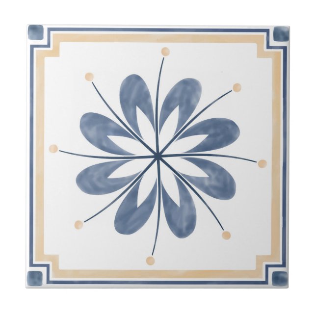 Mandala/Marokkanisches Muster Fliese (Vorderseite)