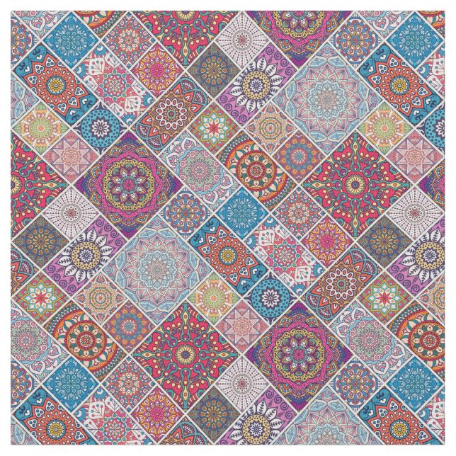 Mandala/Marokkanisches Muster Stoff (Nahaufnahme)