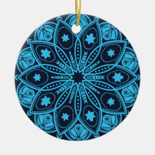 Mandala-Meditations-Verzierung Keramikornament