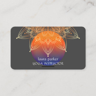 Mandala Medizin Yoga Heilung Lotus Boho Visitenkarte