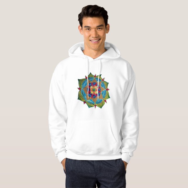 Mandala Men's Basic Hooded Sweatshirt (Vorne ganz)