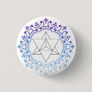 Mandala Merkaba Yoga Spirituelle Meditation Button