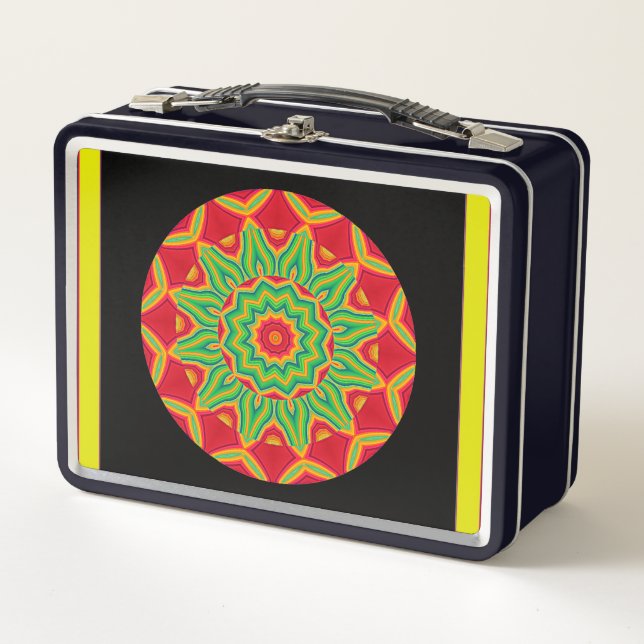 Mandala Metal Lunch Box (Vorderseite)