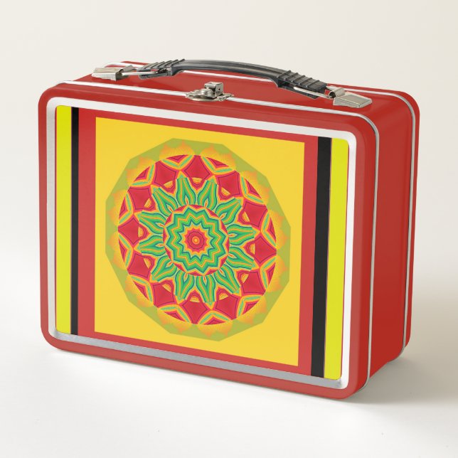 Mandala Metal Lunch Box (Vorderseite)