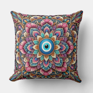 Mandala mit bösem Blick Kissen
