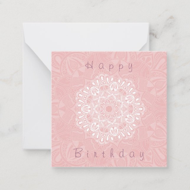 Mandala Mitteilungskarte (Vorderseite)