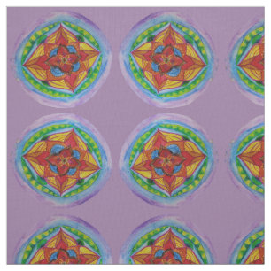 Mandala-MittelZen-handgemaltes Gewebe Stoff