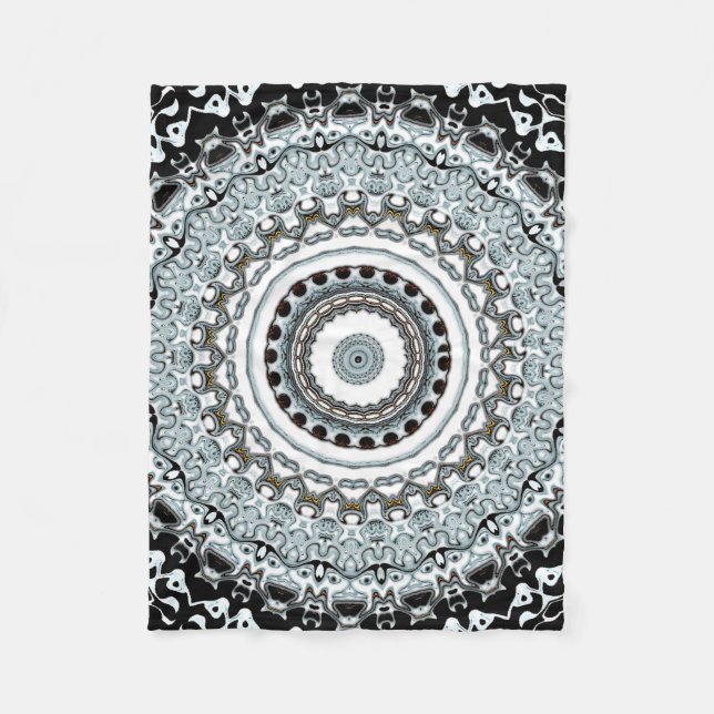 Mandala-Monster 2 Fleecedecke (Vorderseite)