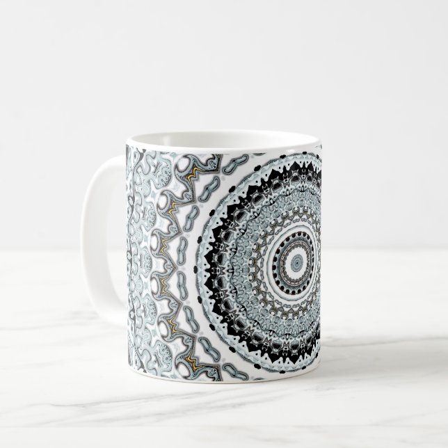 Mandala-Monster 2 Kaffeetasse (Vorderseite Links)