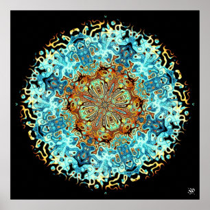 Mandala-Monster 4 Poster