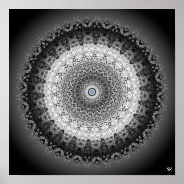 Mandala-Monster (Eule, Gorillas & Homunculi) Poster (Vorne)