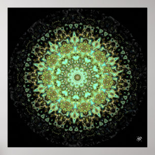 Mandala-Monster Poster