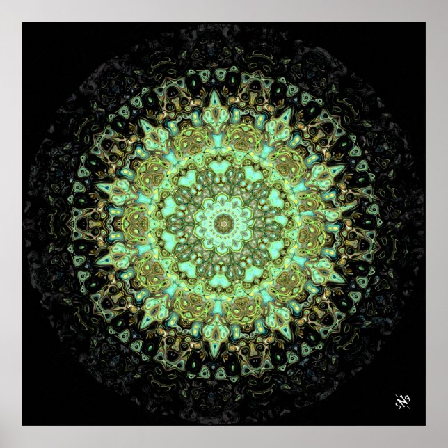 Mandala-Monster Poster (Vorne)